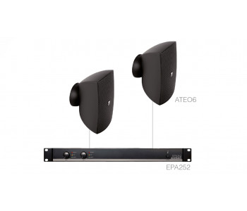 Акустическая система 2 настенных динамика AUDAC ATEO6х2 низкоомная120Вт